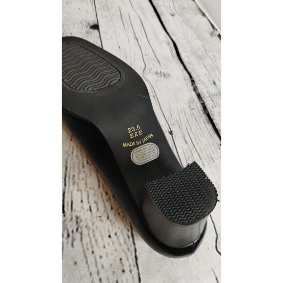 NART Excellence Made in Japan Pumps Low Chunky Heel  Size 6.5 Narrow (23.5 EEE) - Picture 10 of 10